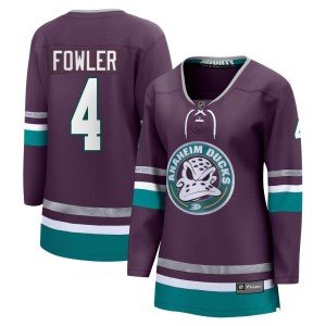 Women's Anaheim Ducks Cam Fowler Fanatics Branded Premier 30th Anniversary Breakaway Jersey - Purple