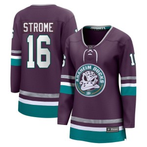 Women's Anaheim Ducks Ryan Strome Fanatics Branded Premier 30th Anniversary Breakaway Jersey - Purple