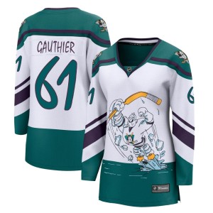 Women's Anaheim Ducks Cutter Gauthier Fanatics Branded Breakaway 2020/21 Special Edition Jersey - White