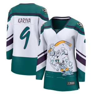Women's Anaheim Ducks Paul Kariya Fanatics Branded Breakaway 2020/21 Special Edition Jersey - White