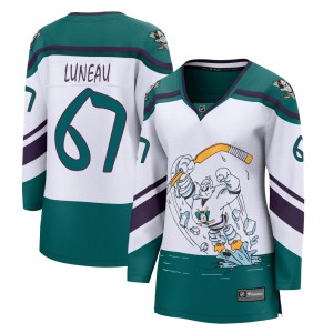 Women's Anaheim Ducks Tristan Luneau Fanatics Branded Breakaway 2020/21 Special Edition Jersey - White