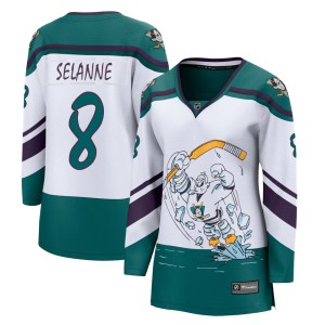 Women's Anaheim Ducks Teemu Selanne Fanatics Branded Breakaway 2020/21 Special Edition Jersey - White