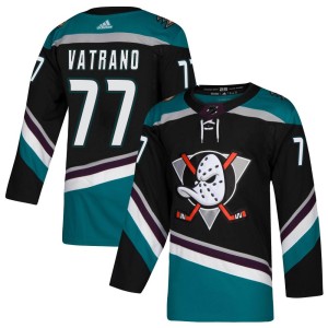 Youth Anaheim Ducks Frank Vatrano Adidas Authentic Teal Alternate Jersey - Black
