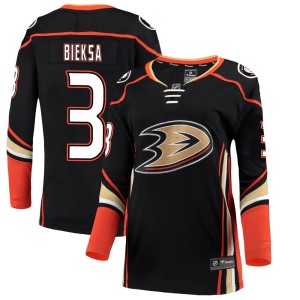 Women's Anaheim Ducks Kevin Bieksa Fanatics Branded Breakaway Home Jersey - Black