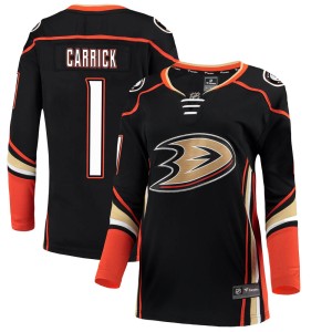 Women's Anaheim Ducks Trevor Carrick Fanatics Branded Breakaway Home Jersey - Black