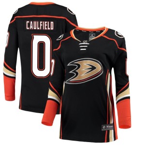 Women's Anaheim Ducks Judd Caulfield Fanatics Branded Breakaway Home Jersey - Black