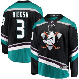 Men's Anaheim Ducks Kevin Bieksa Fanatics Branded Breakaway Alternate Jersey - Black