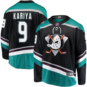 Men's Anaheim Ducks Paul Kariya Fanatics Branded Breakaway Alternate Jersey - Black