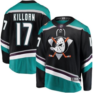 Men's Anaheim Ducks Alex Killorn Fanatics Branded Breakaway Alternate Jersey - Black