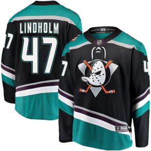 Men's Anaheim Ducks Hampus Lindholm Fanatics Branded Breakaway Alternate Jersey - Black