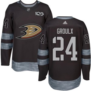 Youth Anaheim Ducks Bo Groulx Authentic 1917-2017 100th Anniversary Jersey - Black