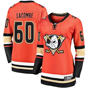 Women's Anaheim Ducks Jackson LaCombe Fanatics Branded Premier Breakaway 2019/20 Alternate Jersey - Orange