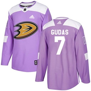 Youth Anaheim Ducks Radko Gudas Adidas Authentic Fights Cancer Practice Jersey - Purple