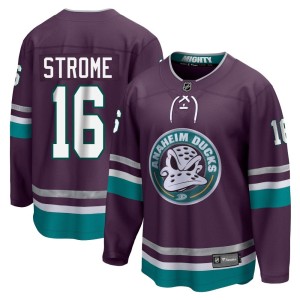 Men's Anaheim Ducks Ryan Strome Fanatics Branded Premier 30th Anniversary Breakaway Jersey - Purple