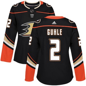 Women's Anaheim Ducks Brendan Guhle Adidas Authentic Home Jersey - Black