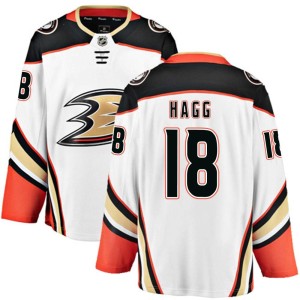 Men's Anaheim Ducks Robert Hagg Fanatics Branded Breakaway Away Jersey - White