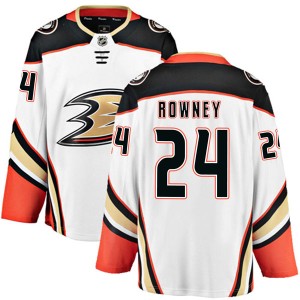 Men's Anaheim Ducks Carter Rowney Fanatics Branded Breakaway Away Jersey - White