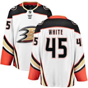 Men's Anaheim Ducks Colton White Fanatics Branded Breakaway Away Jersey - White