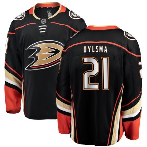 Men's Anaheim Ducks Dan Bylsma Fanatics Branded Authentic Home Jersey - Black