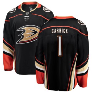 Men's Anaheim Ducks Trevor Carrick Fanatics Branded Breakaway Home Jersey - Black