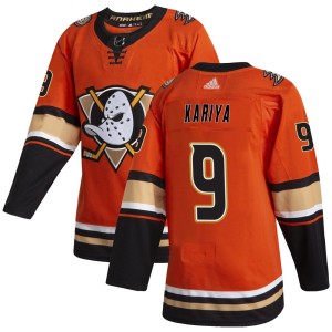 Men's Anaheim Ducks Paul Kariya Adidas Authentic Alternate Jersey - Orange