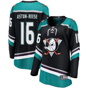 Women's Anaheim Ducks Zach Aston-Reese Fanatics Branded Breakaway Alternate Jersey - Black