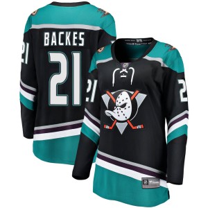 Women's Anaheim Ducks David Backes Fanatics Branded ized Breakaway Alternate Jersey - Black