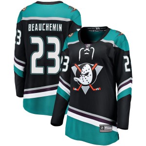 Women's Anaheim Ducks Francois Beauchemin Fanatics Branded Breakaway Alternate Jersey - Black