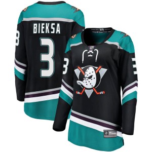 Women's Anaheim Ducks Kevin Bieksa Fanatics Branded Breakaway Alternate Jersey - Black