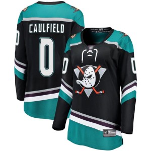 Women's Anaheim Ducks Judd Caulfield Fanatics Branded Breakaway Alternate Jersey - Black