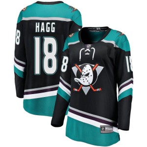 Women's Anaheim Ducks Robert Hagg Fanatics Branded Breakaway Alternate Jersey - Black
