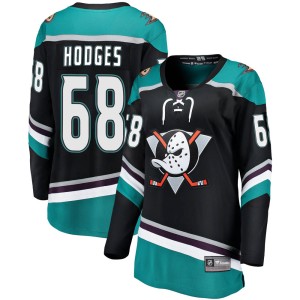 Women's Anaheim Ducks Tom Hodges Fanatics Branded Breakaway Alternate Jersey - Black