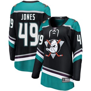 Women's Anaheim Ducks Max Jones Fanatics Branded Breakaway Alternate Jersey - Black