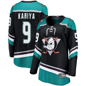 Women's Anaheim Ducks Paul Kariya Fanatics Branded Breakaway Alternate Jersey - Black