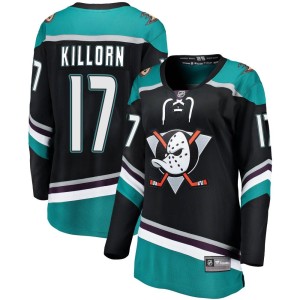 Women's Anaheim Ducks Alex Killorn Fanatics Branded Breakaway Alternate Jersey - Black