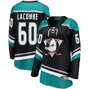 Women's Anaheim Ducks Jackson LaCombe Fanatics Branded Breakaway Alternate Jersey - Black