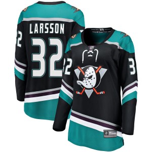 Women's Anaheim Ducks Jacob Larsson Fanatics Branded Breakaway Alternate Jersey - Black