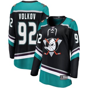 Women's Anaheim Ducks Alexander Volkov Fanatics Branded Breakaway Alternate Jersey - Black