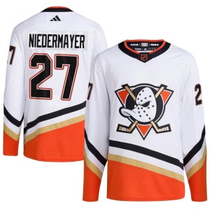 Men's Anaheim Ducks Scott Niedermayer Adidas Authentic Reverse Retro 2.0 Jersey - White
