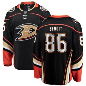 Youth Anaheim Ducks Simon Benoit Fanatics Branded Breakaway Home Jersey - Black