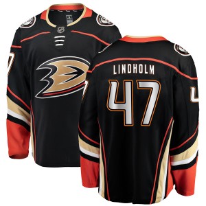 Youth Anaheim Ducks Hampus Lindholm Fanatics Branded Authentic Home Jersey - Black