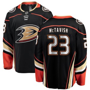 Youth Anaheim Ducks Mason McTavish Fanatics Branded Breakaway Home Jersey - Black