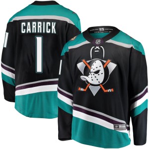 Youth Anaheim Ducks Trevor Carrick Fanatics Branded Breakaway Alternate Jersey - Black