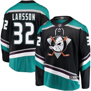 Youth Anaheim Ducks Jacob Larsson Fanatics Branded Breakaway Alternate Jersey - Black