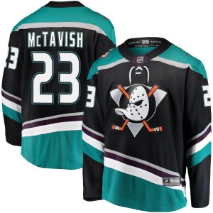 Youth Anaheim Ducks Mason McTavish Fanatics Branded Breakaway Alternate Jersey - Black