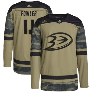Men's Anaheim Ducks Cam Fowler Adidas Authentic Military Appreciation Practice Jersey - Camo