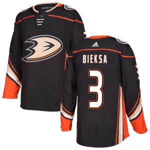 Men's Anaheim Ducks Kevin Bieksa Adidas Authentic Home Jersey - Black