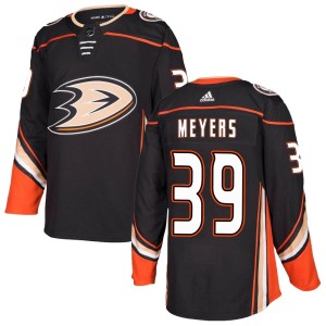 Men's Anaheim Ducks Ben Meyers Adidas Authentic Home Jersey - Black