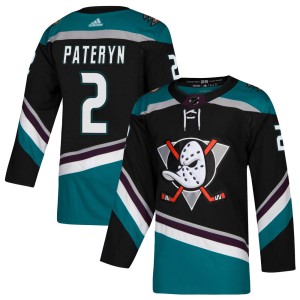 Men's Anaheim Ducks Greg Pateryn Adidas Authentic Teal Alternate Jersey - Black