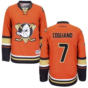 Men's Anaheim Ducks Andrew Cogliano Reebok Authentic Third Jersey - Orange